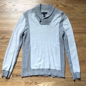INC - Shawl Collar V Neck Sweater